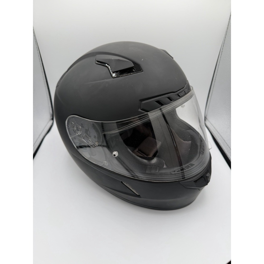 Motorcycle Helmet HJC CL-17 Matte Black Size M Used Clear Shield Visor